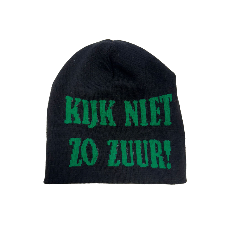 Zwarte muts Kijk niet zo zuur